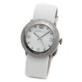 Marc Jacobs Blade White Dial White Leather Strap Watch for Women - MBM1223 Authentic Buy Shop Now