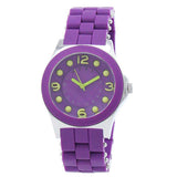 Marc Jacobs Pelly Purple Dial Purple Silicone Strap Watch for Women - MBM2505 Authentic Buy Shop Now