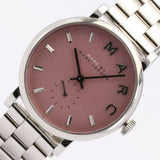 Marc Jacobs Baker Pink Dial Silver Steel Strap Watch for Women - MBM3280 Authentic Buy Shop Now