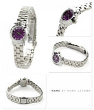 Marc Jacobs Amy Purple Dial Silver Steel Strap Watch for Women - MBM3228 Authentic Buy Shop Now