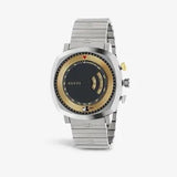 Gucci Grip Chronograph Disney Black Dial Silver Steel Strap Watch For Men - YA157307 Authentic Buy Shop Now