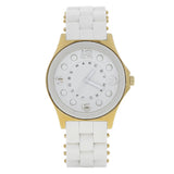 Marc Jacobs Pelly White Dial White Silicone Strap Watch for Women - MBM2526 Authentic Buy Shop Now