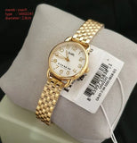 Coach Delancey White Dial Gold Steel Strap Watch for Women - 14502241 Authentic Buy Shop Now
