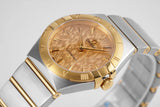 Omega Constellation Manhattan Yellow Dial Two Tone Steel Strap Watch for Women - 131.20.28.60.08.001 Authentic Buy Shop Now