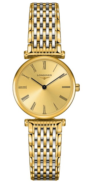 Longines La Grande Classique de Longines Gold Dial Two Tone Steel Strap Watch for Women - L4.209.2.31.7 Authentic Buy Shop Now