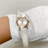 Burberry The City White Dial White Leather Strap Watch for Women - BU9209 Authentic Buy Shop Now