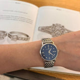 Maurice Lacroix Eliros Sunbrushed Blue Dial Silver Steel Strap Watch for Women - EL1094-SS002-130-1 Authentic Buy Shop Now