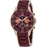 Marc Jacobs Rock Chronograph Red Dial Red Silicone Strap Watch for Women - MBM2596 Authentic Buy Shop Now