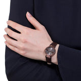 Gucci G Interlocking Brown Dial Brown Leather Strap Watch For Women - YA133504 Authentic Buy Shop Now