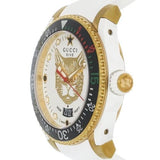 Gucci Dive Quartz White Dial White Rubber Strap Unisex Watch - YA136322 Authentic Buy Shop Now