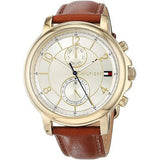 Tommy Hilfiger Claudia Rose Gold Dial Brown Leather Strap Watch for Women - 1781818 Authentic Buy Shop Now