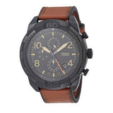 Fossil Bronson Black Dial Brown Leather Strap Watch for Men - FS5714 Authentic Buy Shop Now