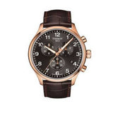 Tissot T Sport Chrono XL Classic Brown Dial Brown Leather Strap Watch For Men - T116.617.36.057.01 Authentic Buy Shop Now