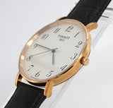 Tissot T Classic Everytime White Dial Black Leather Strap Watch For Men - T109.610.36.032.00 Authentic Buy Shop Now