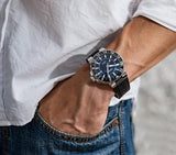 Oris Aquis Date Blue Dial Black Rubber Strap Watch for Men - 0173377304152-0742464EB Authentic Buy Shop Now