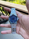 Maurice Lacroix Aikon Automatic Blue Dial Silver Steel Strap Watch for Women - AI1807-SS002-430-1 Authentic Buy Shop Now