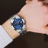 Maurice Lacroix Aikon Automatic Blue Dial Silver Steel Strap Watch for Women - AI1807-SS002-430-1 Authentic Buy Shop Now