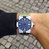Maurice Lacroix Aikon Automatic Blue Dial Silver Steel Strap Watch for Women - AI1807-SS002-430-1 Authentic Buy Shop Now