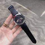 Gucci G Timeless Bee Black Dial Black Leather Strap Watch For Women - YA1264067 Authentic Buy Shop Now