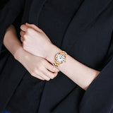 Tissot T Wave Mother of Pearl Dial Rose Gold Steel Strap Watch For Women - T112.210.33.113.00 Authentic Buy Shop Now