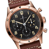 Breitling Avi 1953 Edition Black Dial Brown Leather Strap Watch for Men - RB0920131B1X1 Authentic Buy Shop Now