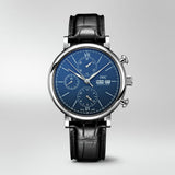 IWC Portofino Chronograph Blue Dial Black Leather Strap Watch for Men - IW391023 Authentic Buy Shop Now