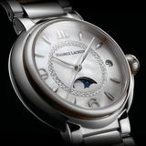 Maurice Lacroix Fiaba Moonphase White Mother of Pearl Dial Silver Steel Strap Watch for Women - FA1084-SS002-170-1 Authentic Buy Shop Now