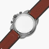 Fossil Bronson Chronograph Grey Dial Brown Leather Strap Watch for Men - FS5855 Authentic Buy Shop Now
