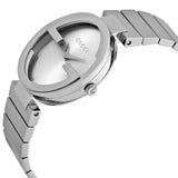 Gucci G Interlocking Silver Dial Silver Steel Strap Watch For Women - YA133503 Authentic Buy Shop Now