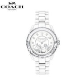 Coach Preston White Dial White Steel Strap Watch for Women - 14503464 Authentic Buy Shop Now
