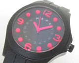 Marc Jacobs Pelly Black Dial Black Silicone Strap Watch for Women - MBM2508 Authentic Buy Shop Now