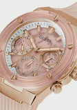 Guess Athena Rose Gold Dial Rose Gold Rubber Strap Watch for Women - GW0409L3 Authentic Buy Shop Now
