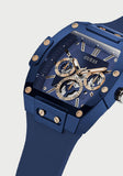 Guess Phoenix Multifunction Blue Dial Blue Rubber Strap Watch for Men - GW0203G7 Authentic Buy Shop Now