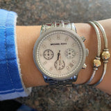 Michael Kors Ritz White Dial Silver Stainless Steel Strap Watch for Women - MK5020 Authentic Buy Shop Now