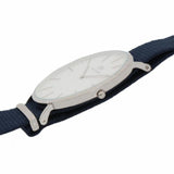 Daniel Wellington Classic Bayswater White Dial Blue NATO Strap Watch For Men - DW00100276 Authentic Buy Shop Now