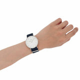 Daniel Wellington Classic Bayswater White Dial Blue NATO Strap Watch For Men - DW00100276 Authentic Buy Shop Now