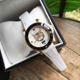 Gucci Dive Quartz White Dial White Rubber Strap Unisex Watch - YA136322 Authentic Buy Shop Now