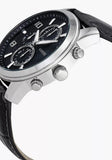 Guess Exec Chronograph Quartz Black Dial Black Leather Strap Watch for Men - W0076G1 Authentic Buy Shop Now