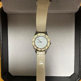 Marc Jacobs Blade White Dial White Leather Strap Watch for Women - MBM1098 Authentic Buy Shop Now