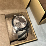 Burberry The City Smoke Dial Checked Brown Leather Strap Watch for Men - BU9358 Authentic Buy Shop Now