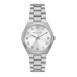 Michael Kors Lennox Three Hand Silver Dial Silver Steel Strap Watch For Women - MK7393 Authentic Buy Shop Now