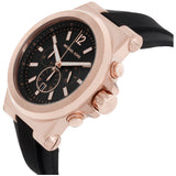 Michael Kors Dylan Chronograph Black Dial Black Rubber Strap Watch for Men - MK8445 Authentic Buy Shop Now