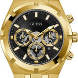 Guess Continental Black Dial Black Rubber Strap Watch for Men - GW0262G2 Authentic Buy Shop Now