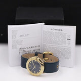 Marc Jacobs Blade Blue Dial Blue Leather Strap Watch for Women - MBM1224 Authentic Buy Shop Now