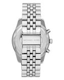 Michael Kors Lexington Chronograph Blue Dial Silver Steel Strap Watch For Men - MK8689 Authentic Buy Shop Now