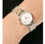 Marc Jacobs Baker White Dial Two Tone Steel Strap Watch for Women - MBM3331 Authentic Buy Shop Now