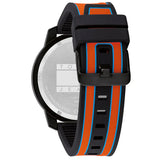 Tommy Hilfiger Wynwood Chronograph Black Dial Orange Silicone Strap Watch For Men - 1710583 Authentic Buy Shop Now