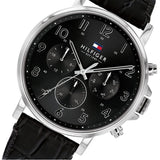 Tommy Hilfiger Daniel Black Dial Black Leather Strap Watch for Men - 1710381 Authentic Buy Shop Now