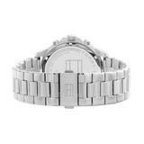 Tommy Hilfiger Henry Chronograph Black Dial Silver Steel Strap Watch For Men - 1710477 Authentic Buy Shop Now