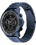Tommy Hilfiger Luca Chronograph Grey Dial Blue Steel Strap Watch For Men - 1710493 Authentic Buy Shop Now